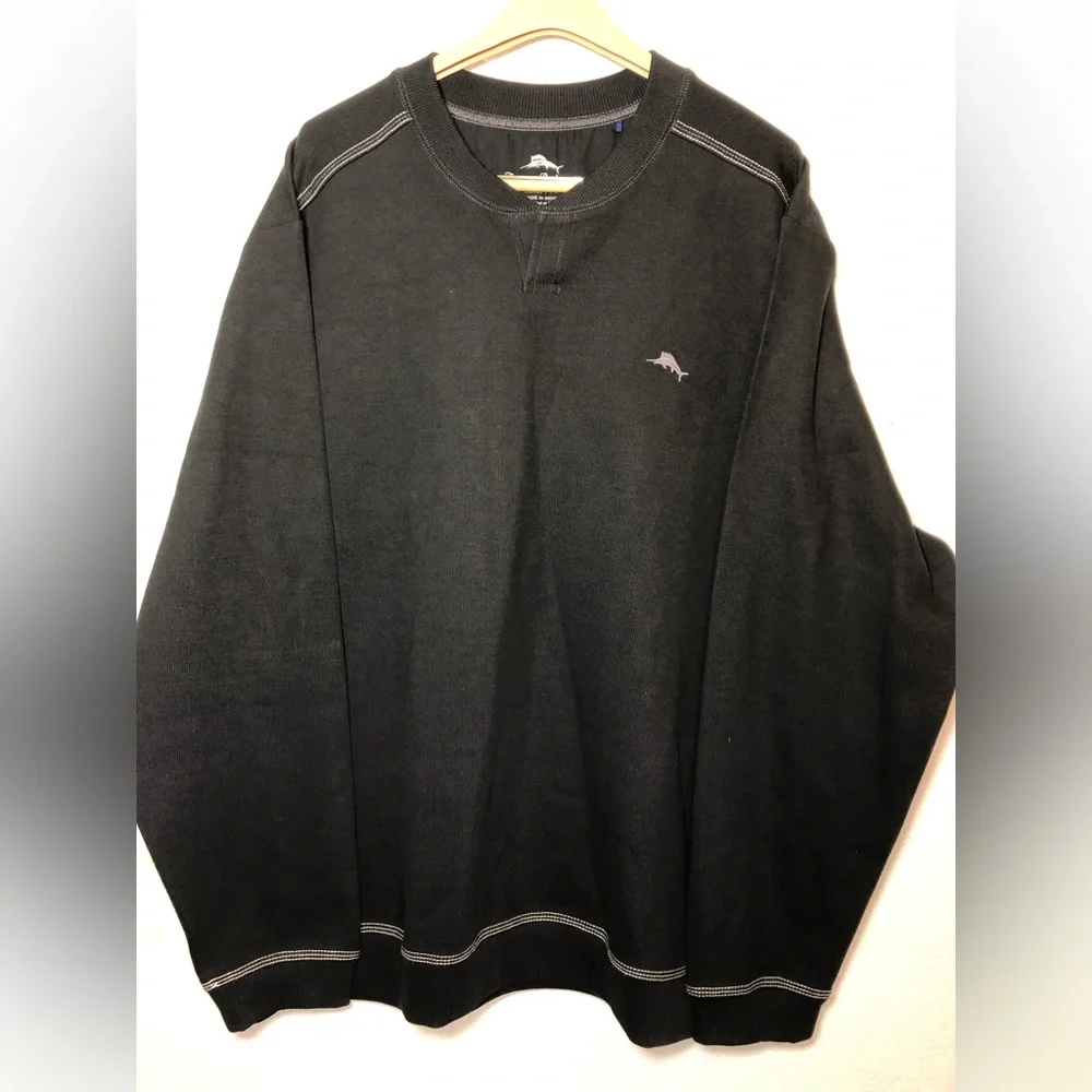 Tommy Bahama Tobago Bay Abaco Sweatshirt Black XXL